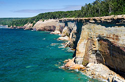 Pictured Rocks cliffs