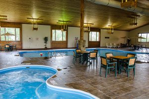 indoor pool, sauna, kids area