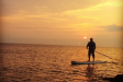 paddleboarding