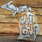 Michigan metal artwork