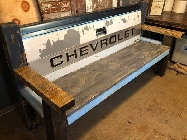 repurposed bench