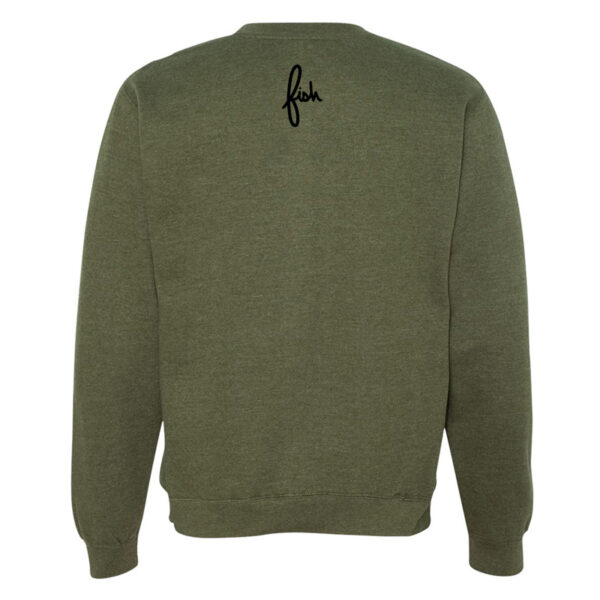 Explore Crewneck Sweater back in Army Heather color