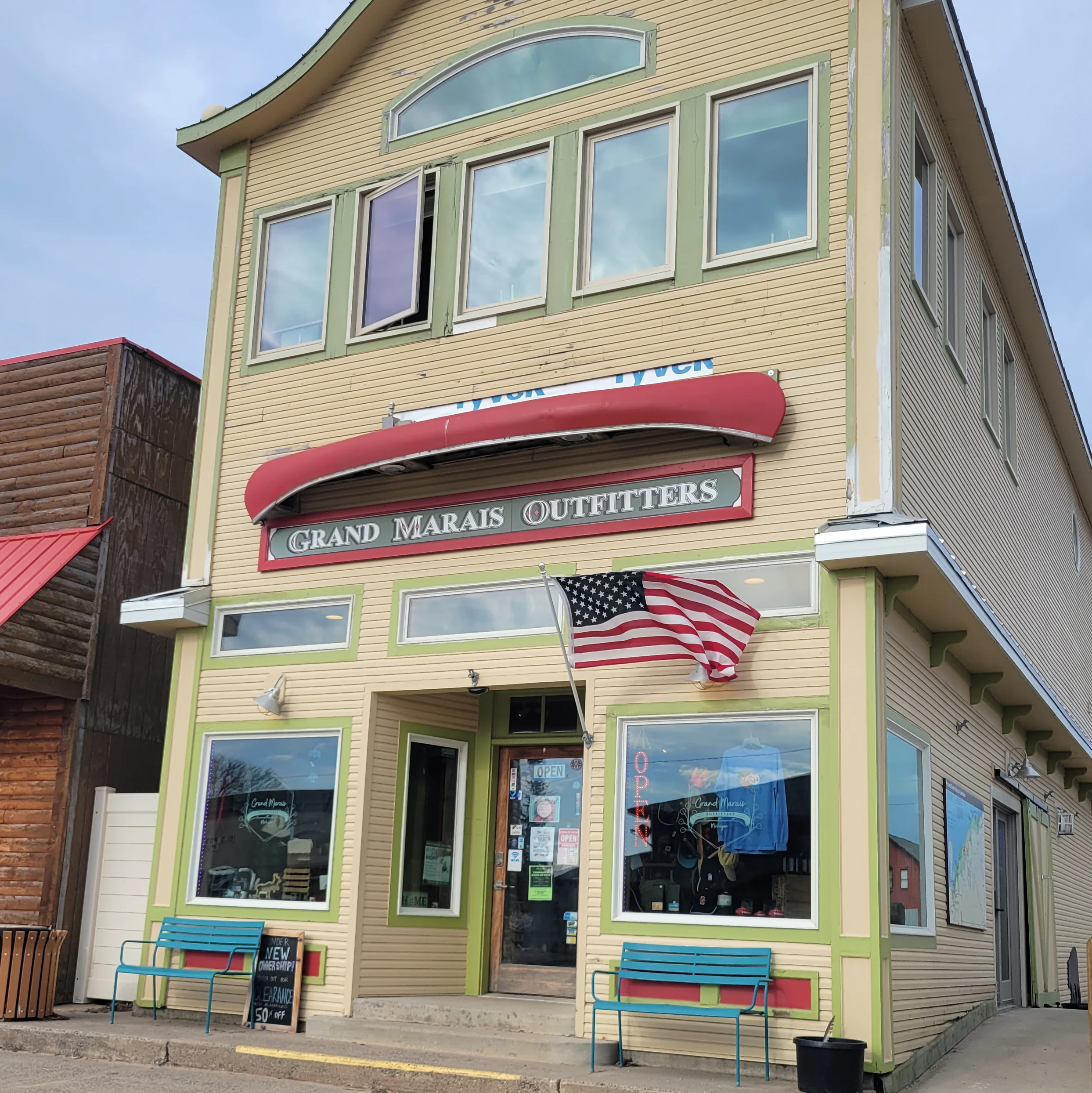 Grand Marais Outfitters shop exterior