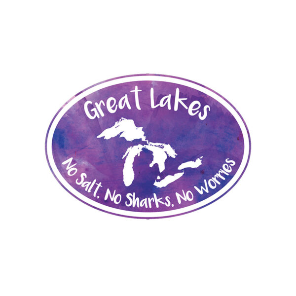Great Lakes - No Salt, No Sharks, No Worries in Purple