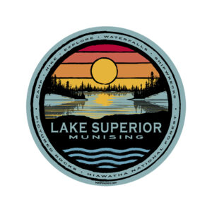 Lake Superior Munising with sunset