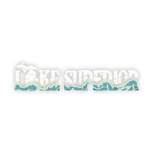 Lake Superior with wavy, gradient fill