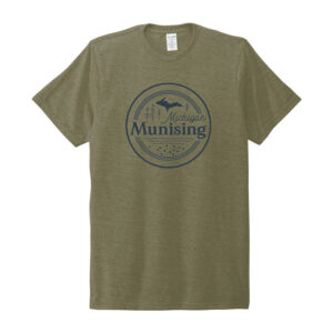 Munising MI olive tee