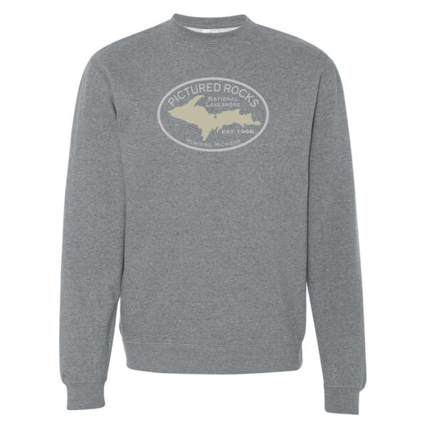 PRNL oval crewneck sweatshirt gunmetal color