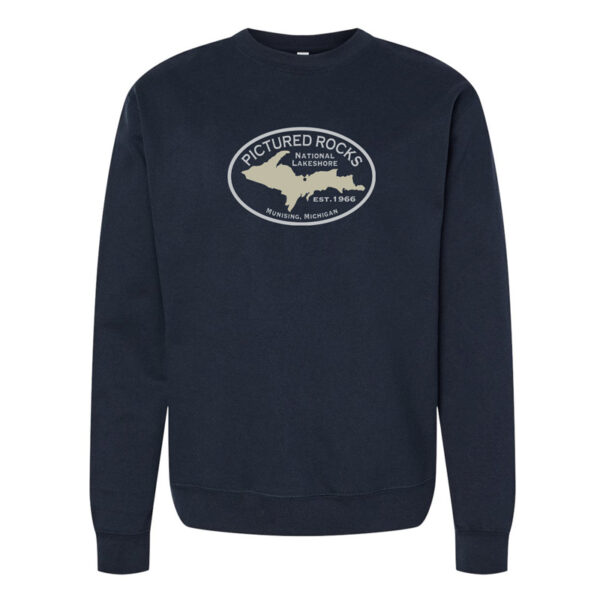 PRNL oval crewneck sweatshirt navy color
