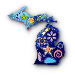 MI Stars and Swirls decal design