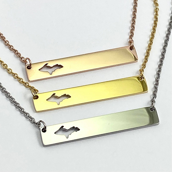 bar pendants with UP outline