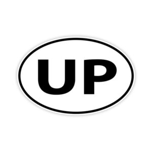 UP Oval Decal