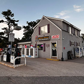 Au Train Grocery Exterior with Gas Pumps