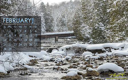 AuTrain River snow