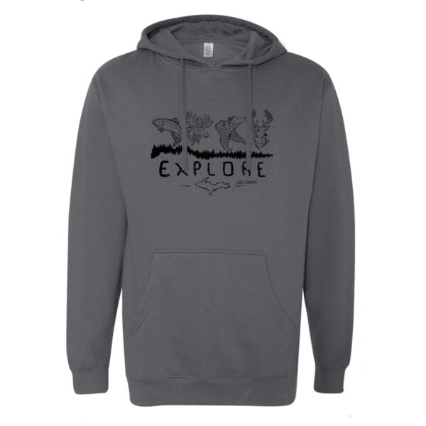 Explore Hoodie charcoal