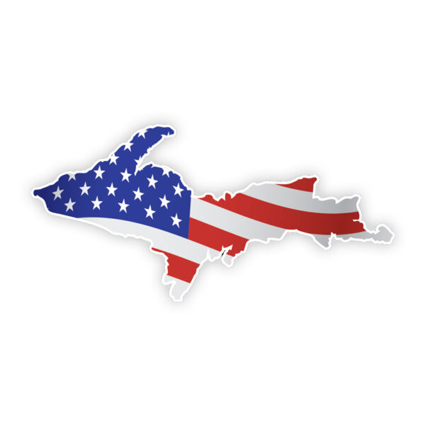 Patriotic U.P. decal