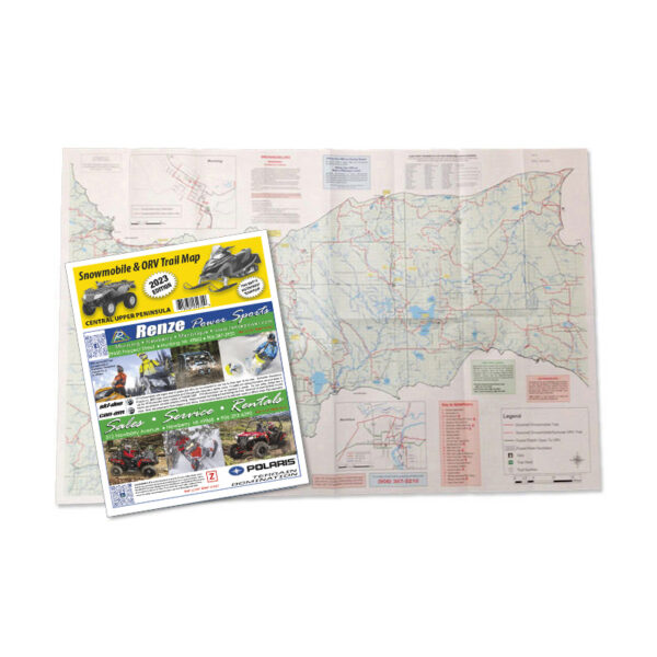 Munising area snowmobile ORV map